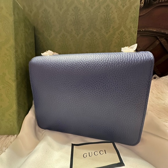 Authentic GUCCI Dollar Calfskin Small Interlocking G Shoulder Bag Caspia… - Picture 7 of 11
